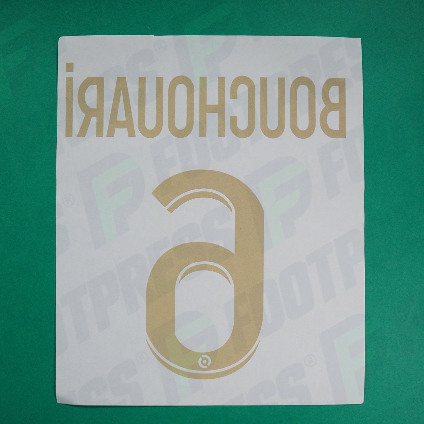 Flocage Officiel - AS Saint-Etienne, Bouchouari, 2023/2024, Maillot Anniversaire, Doré