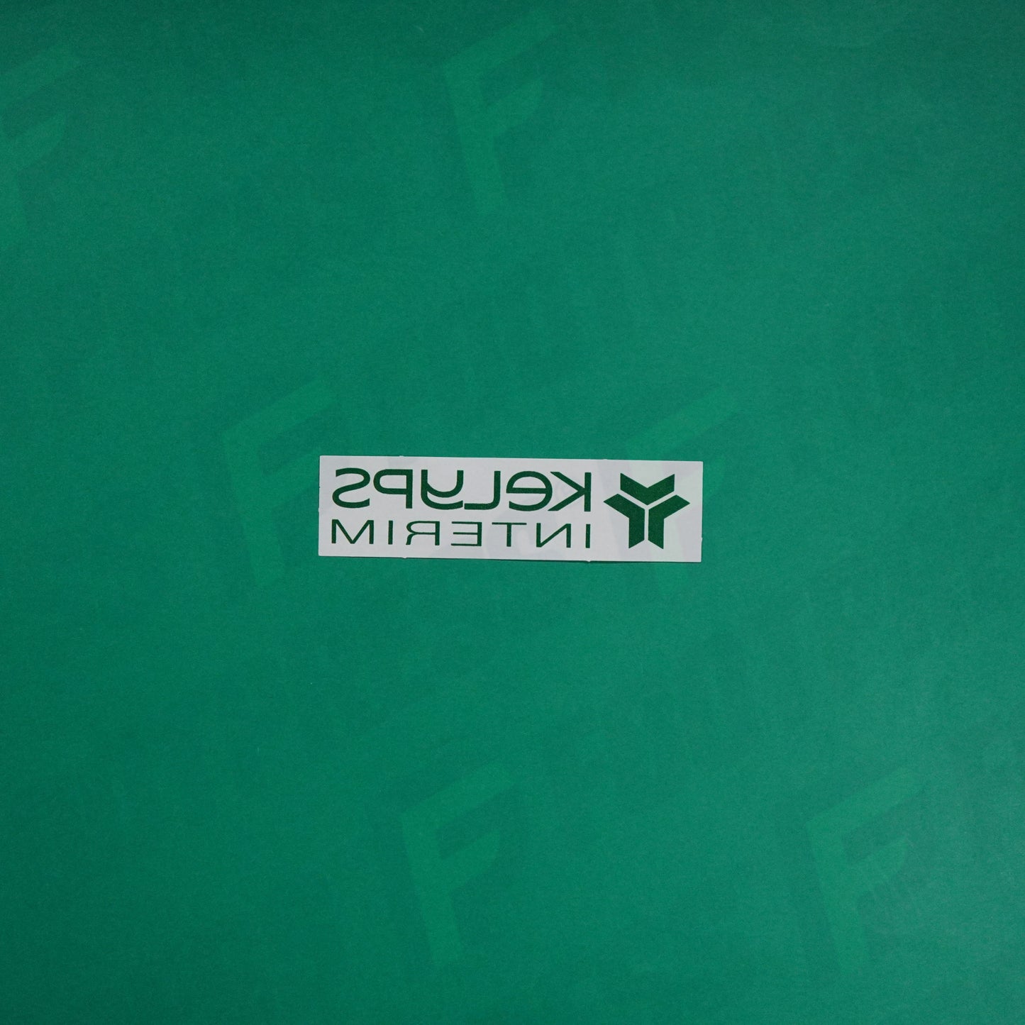 Flocage Officiel - Sponsor, AS Saint-Etienne, Kelyps Interim, Vert foncé