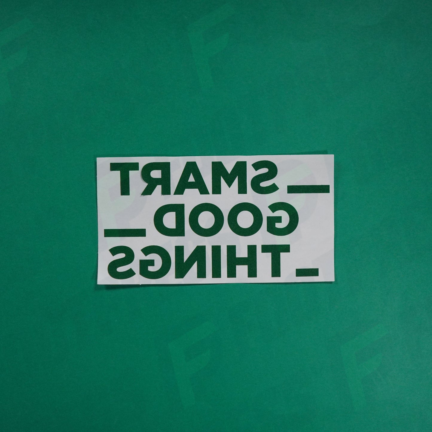 Flocage Officiel - Sponsor, AS Saint-Etienne, Smart Good Things, Vert foncé