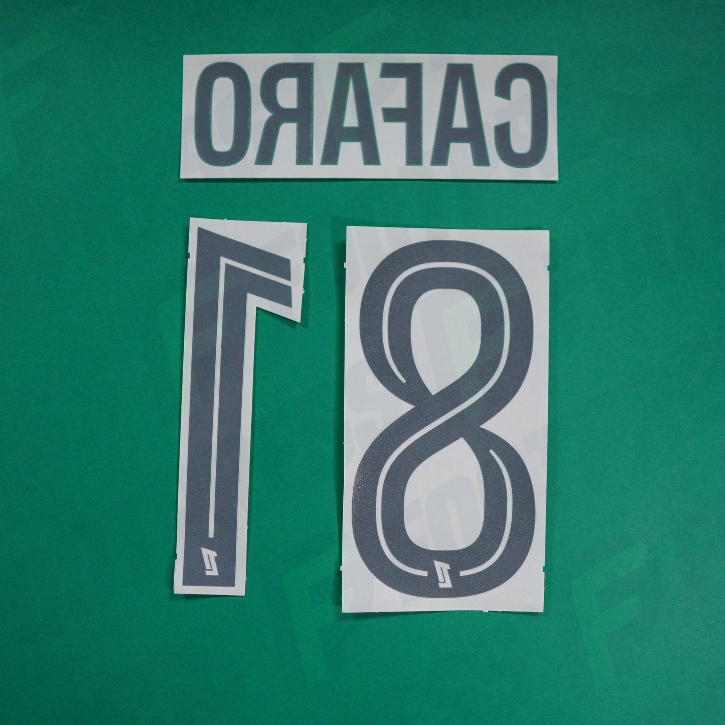 Flocage Officiel - AS Saint-Etienne, Cafaro, 2024/2025, Home, Blanc/Vert