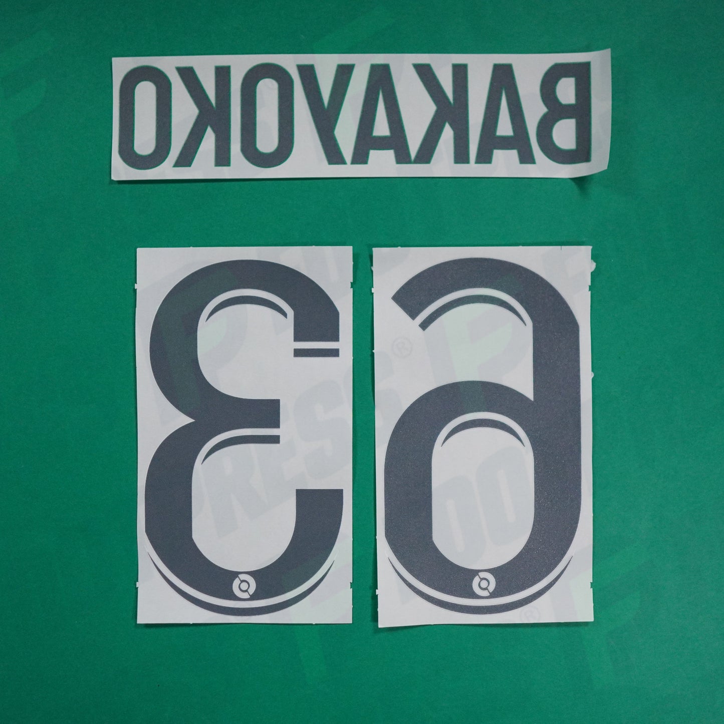 Flocage Officiel - AS Saint-Etienne, Bakayoko, 2022/2023 2023/2024, Home, Blanc/Vert