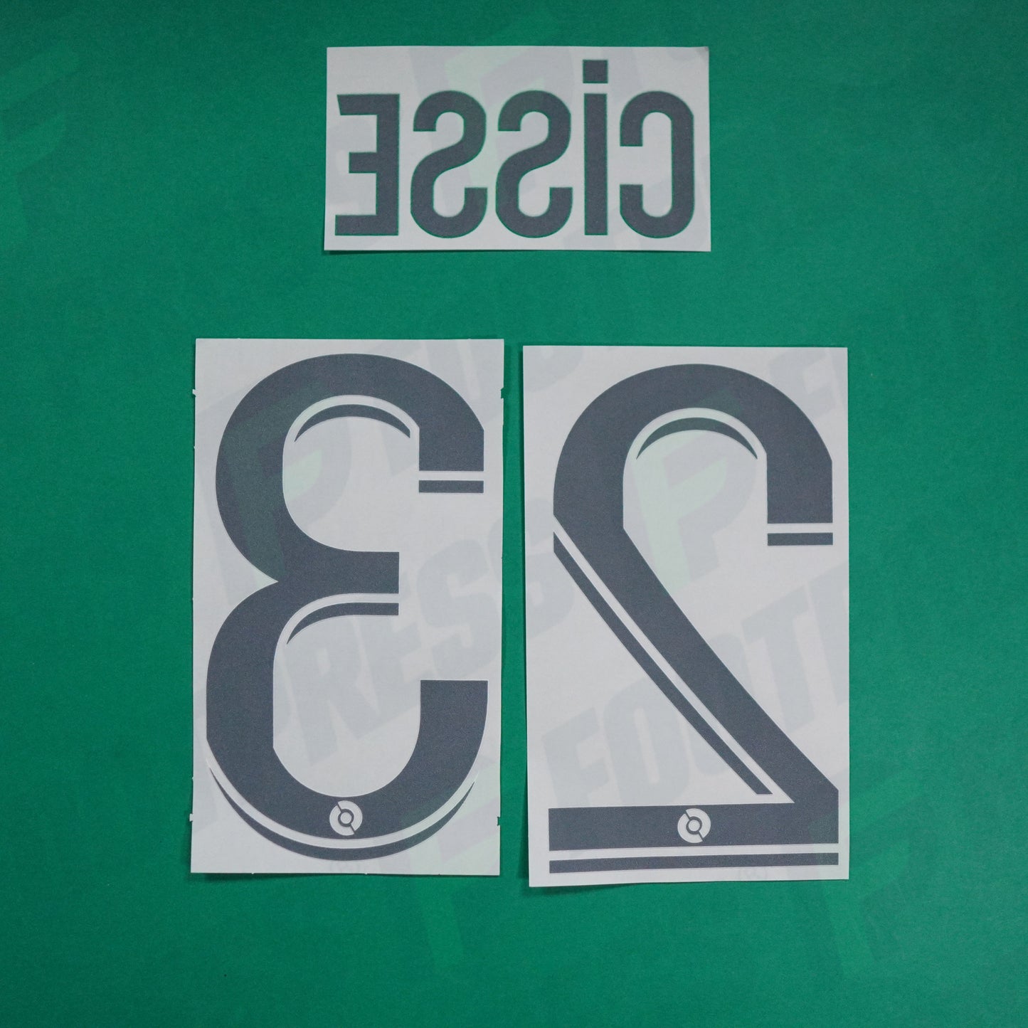 Flocage Officiel - AS Saint-Etienne, Cissé, 2022/2023 2023/2024, Home, Blanc/Vert