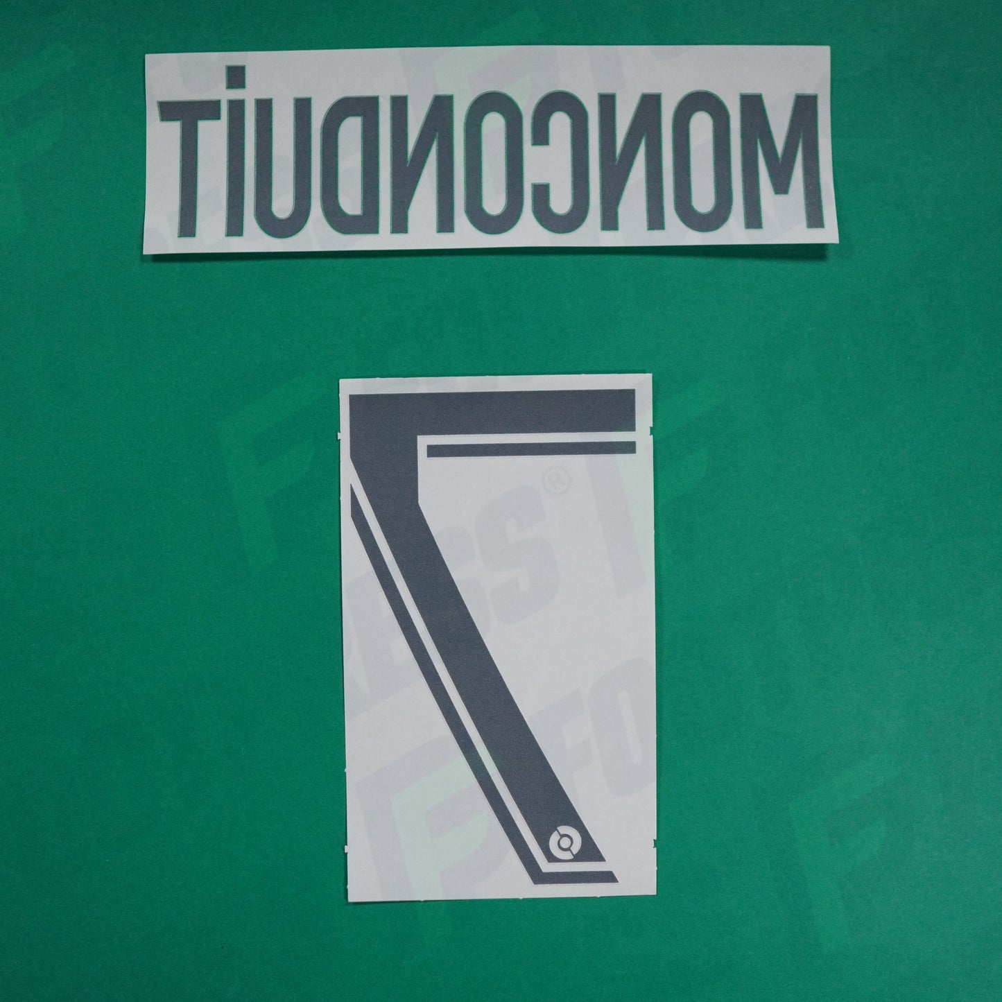 Flocage Officiel - AS Saint-Etienne, Monconduit, 2022/2023 2023/2024, Home, Blanc/Vert