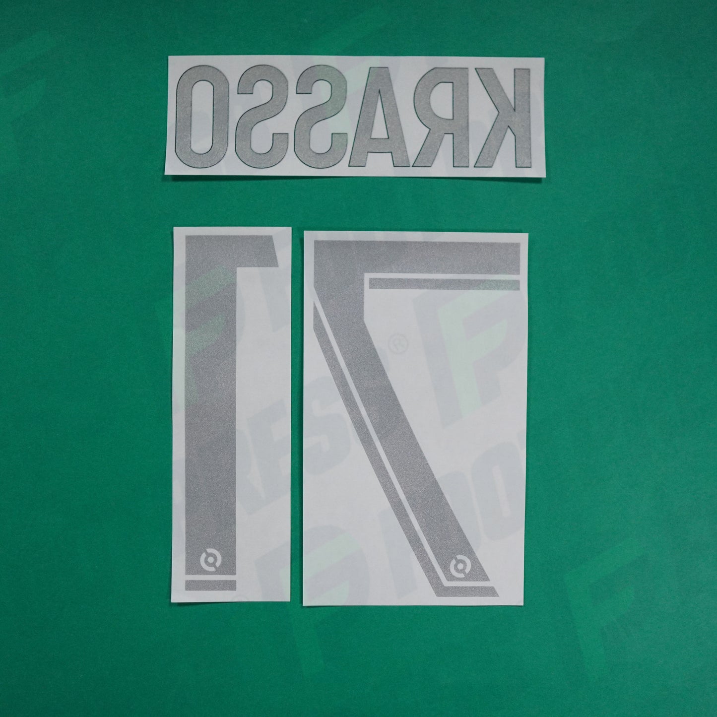 Flocage Officiel - AS Saint-Etienne, Krasso, 2022/2023, Third, Argenté