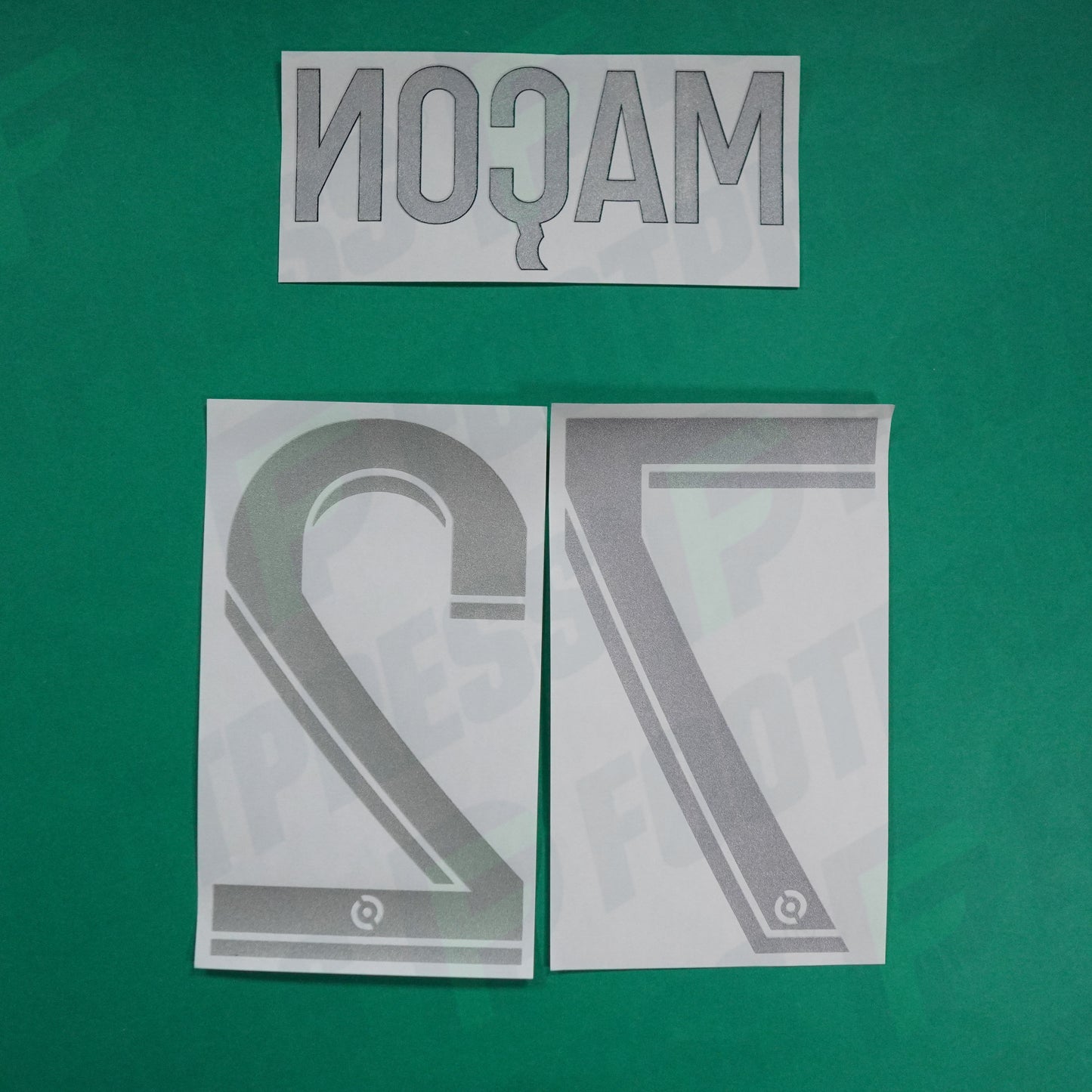 Flocage Officiel - AS Saint-Etienne, Maçon, 2022/2023, Third, Argenté