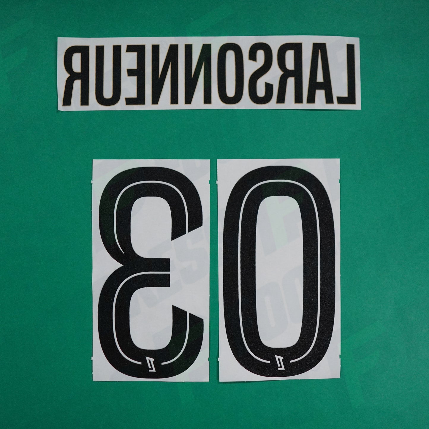 Flocage Officiel - AS Saint-Etienne, Larsonneur, 2024/2025, Third, Noir