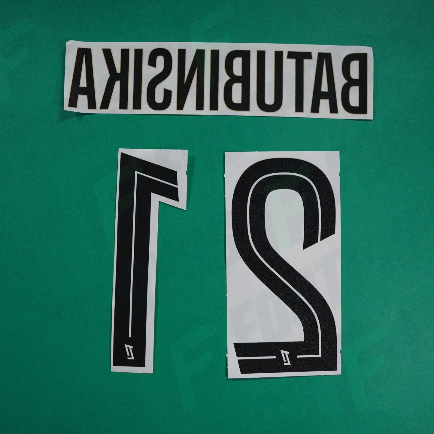 Flocage Officiel - AS Saint-Etienne, Batubinsika, 2024/2025, Third, Noir