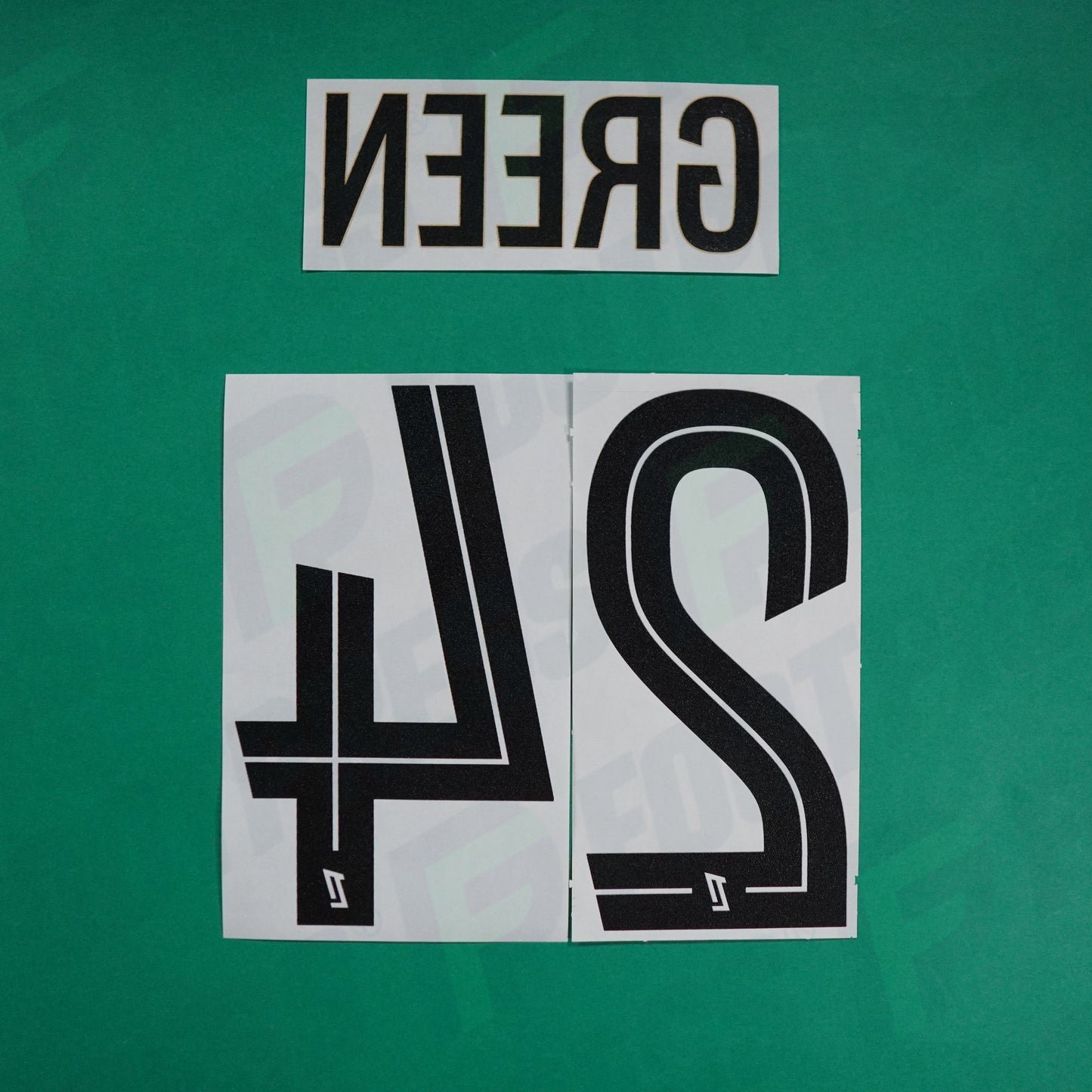 Flocage Officiel - AS Saint-Etienne, Green, 2024/2025, Third, Noir