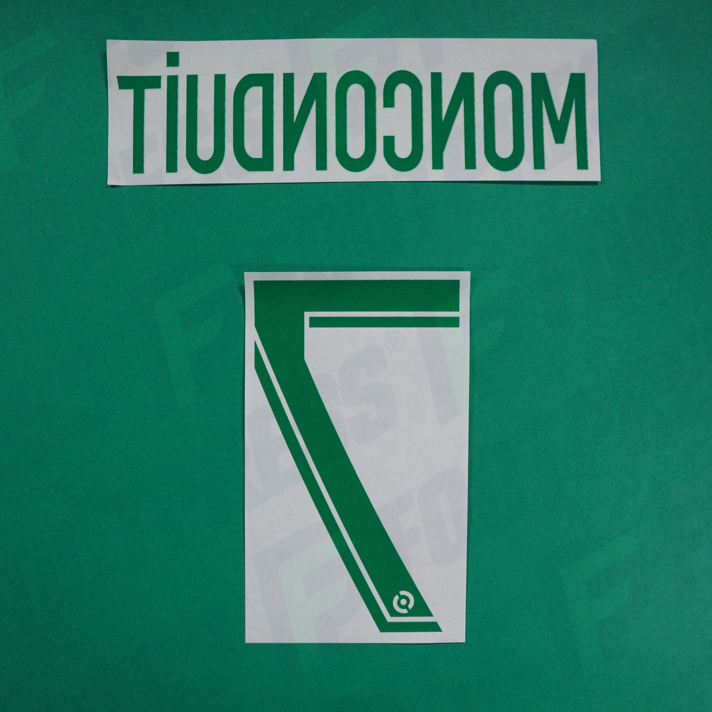 Flocage Officiel - AS Saint-Etienne, Monconduit, 2022/2023 2023/2024, Away, Vert/Blanc