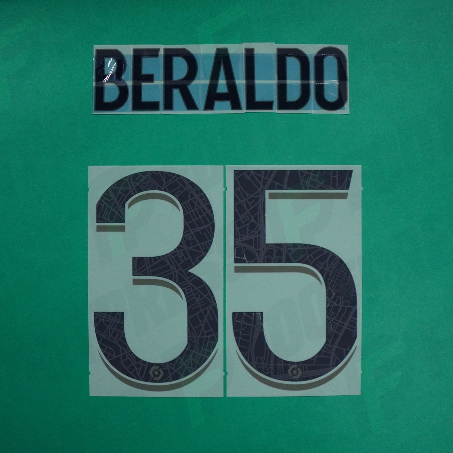 Flocage Officiel - Paris Saint-Germain, Beraldo, 2023/2024, Fourth, Noir/Vert