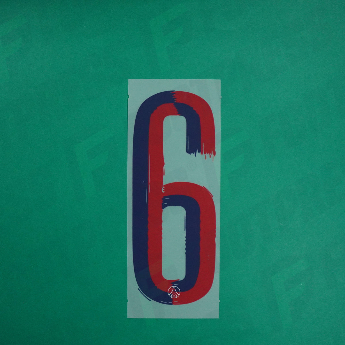 Flocage Officiel - Paris Saint-Germain, Chiffre Seul, 6, 2024/2025, Away Coupe du Monde des Clubs, Rouge/Bleu