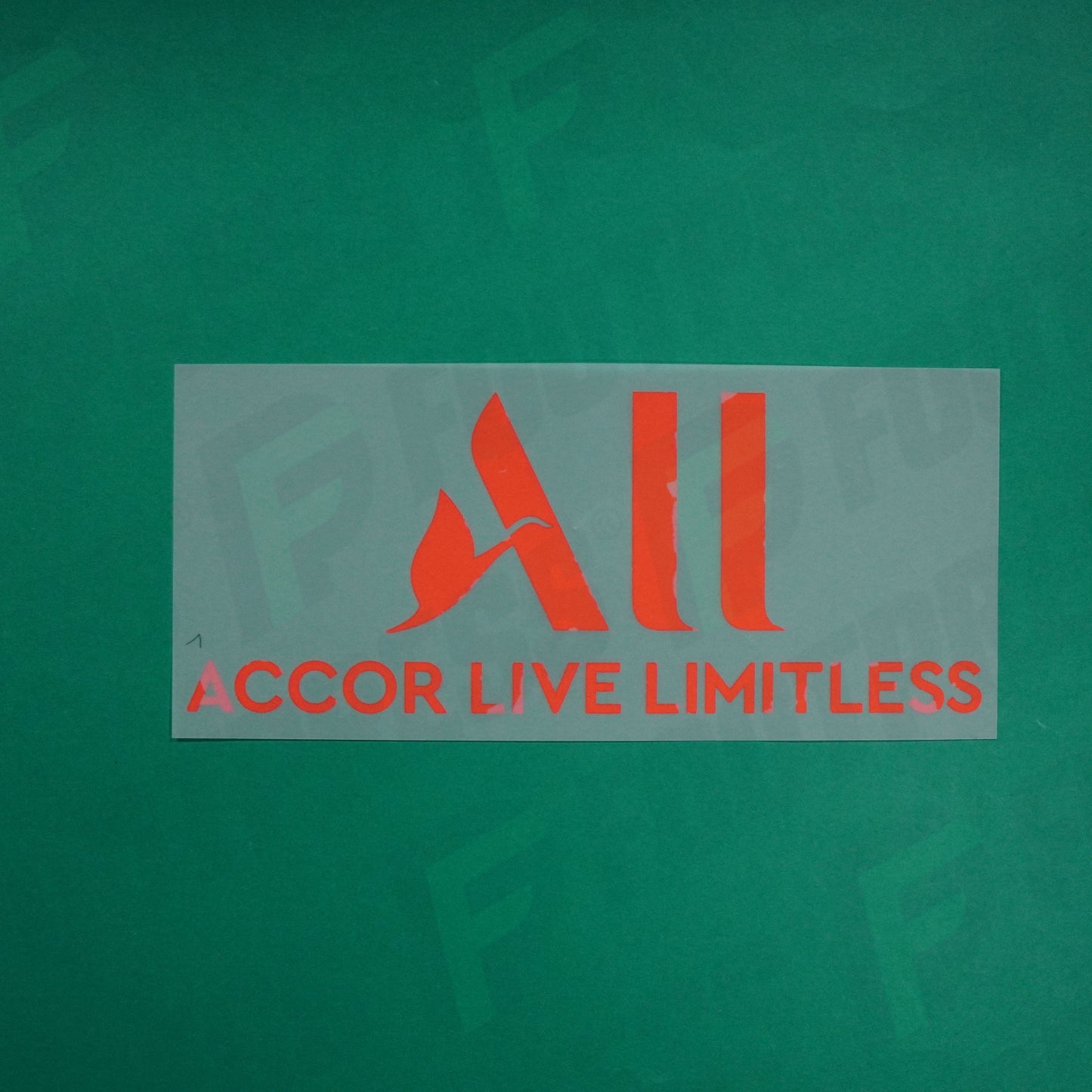 Flocage Officiel - Sponsor, Paris Saint-Germain, ALL Accor Live Limitless, Grand, Rouge