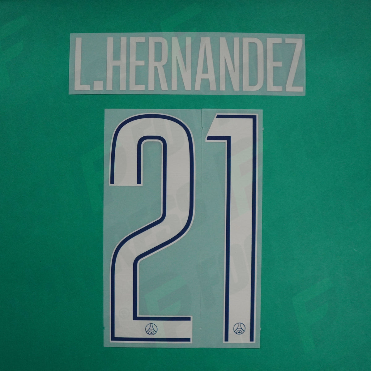 Flocage Officiel - Paris Saint-Germain, Lucas Hernandez, 2024/2025, Fourth LDC, Argenté