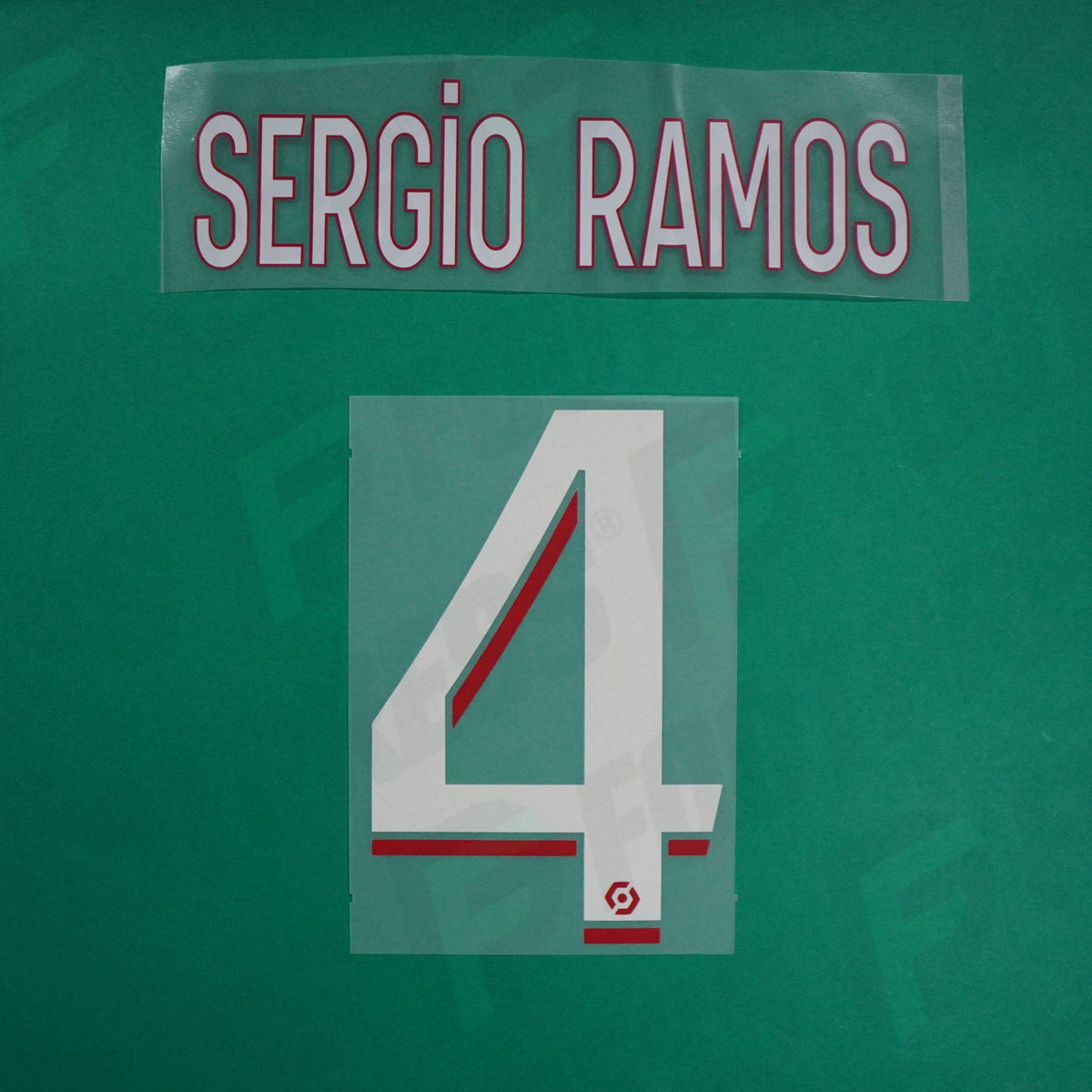 Flocage Officiel - Paris Saint-Germain, Sergio Ramos Qualité Basse, 2023/2024, Home, Blanc/Rouge