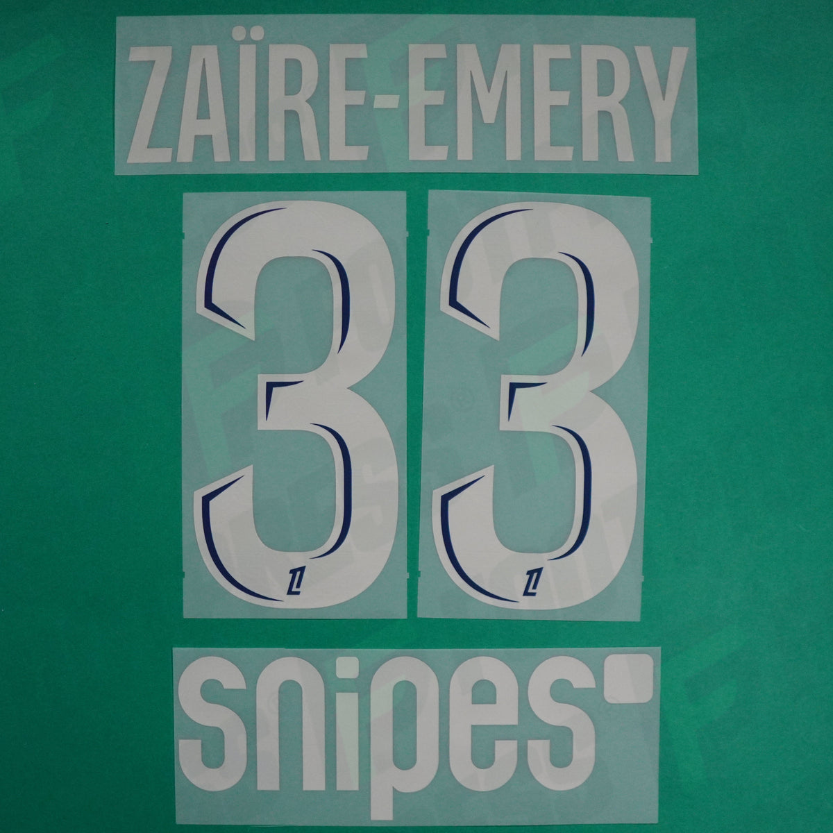 Flocage Officiel - Paris Saint-Germain, Zaïre-Emery, 2024/2025, Fourth + Snipes, Argenté