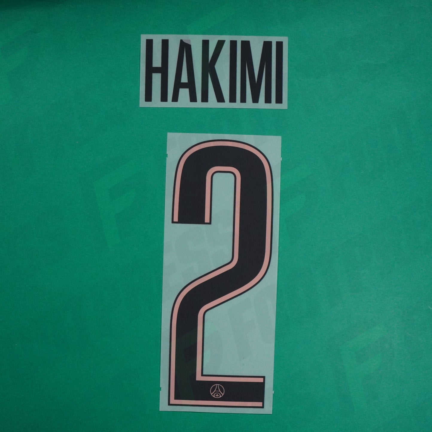 Flocage Officiel - Paris Saint-Germain, Hakimi, 2024/2025, Third LDC, Noir/Rose
