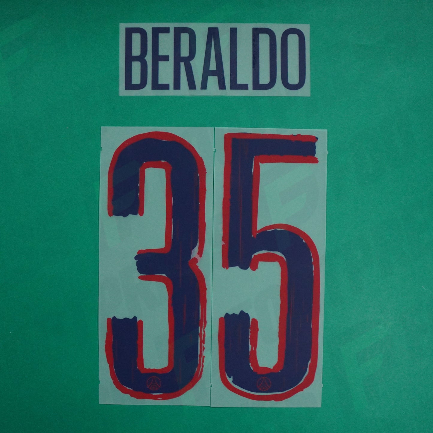 Flocage Officiel - Paris Saint-Germain, Beraldo, 2024/2025, Away LDC, Bleu/Rouge
