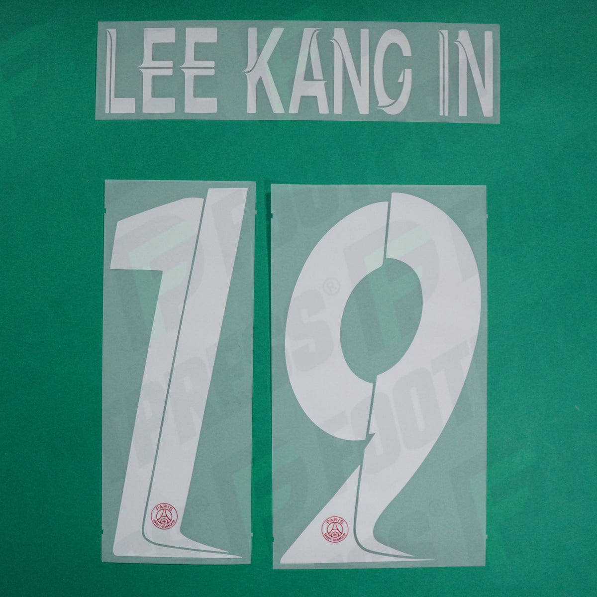 Flocage Officiel - Paris Saint-Germain, Lee Kang In, 2023/2024, Home LDC, Blanc/Rouge