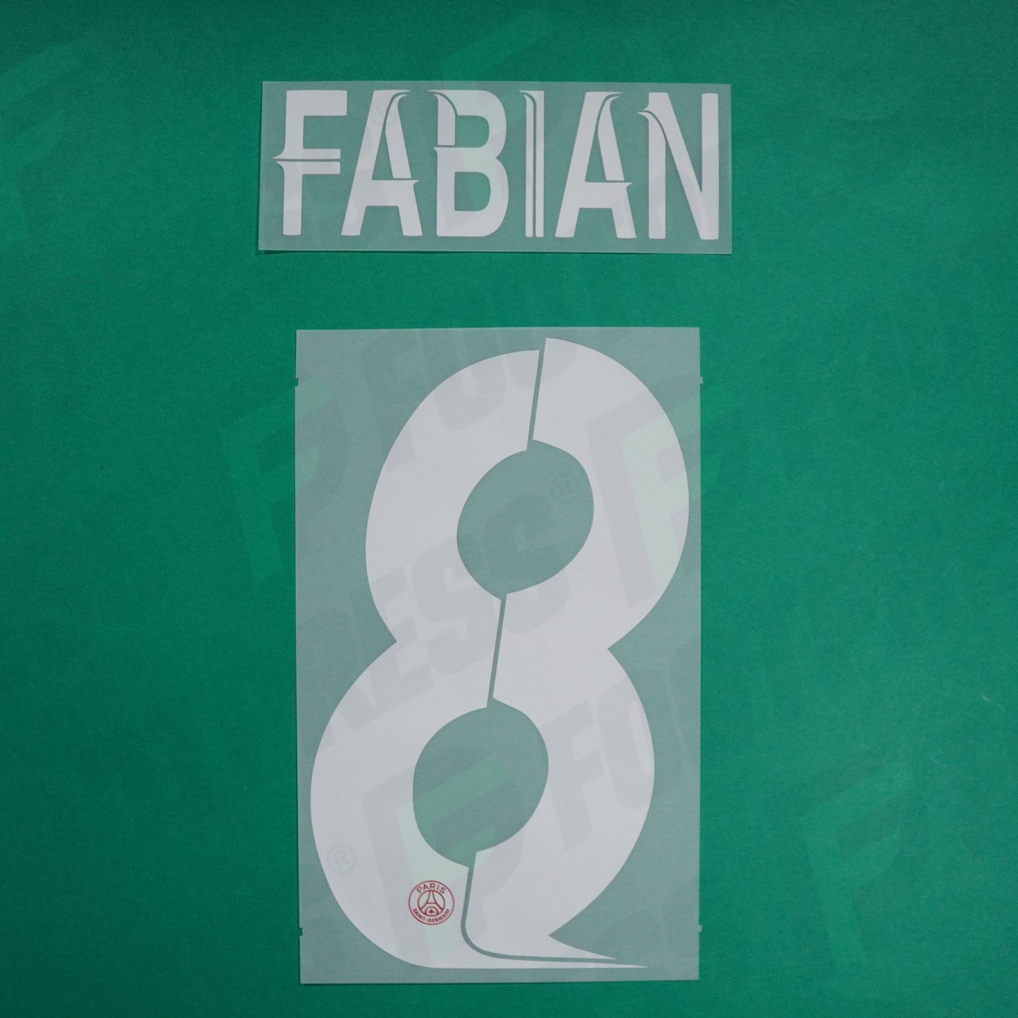 Flocage Officiel - Paris Saint-Germain, Fabian Ruiz, 2023/2024, Home LDC, Blanc/Rouge