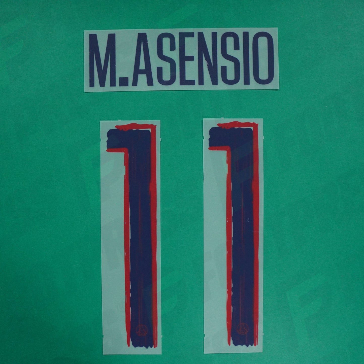 Flocage Officiel - Paris Saint-Germain, Asensio, 2024/2025, Away LDC, Bleu/Rouge