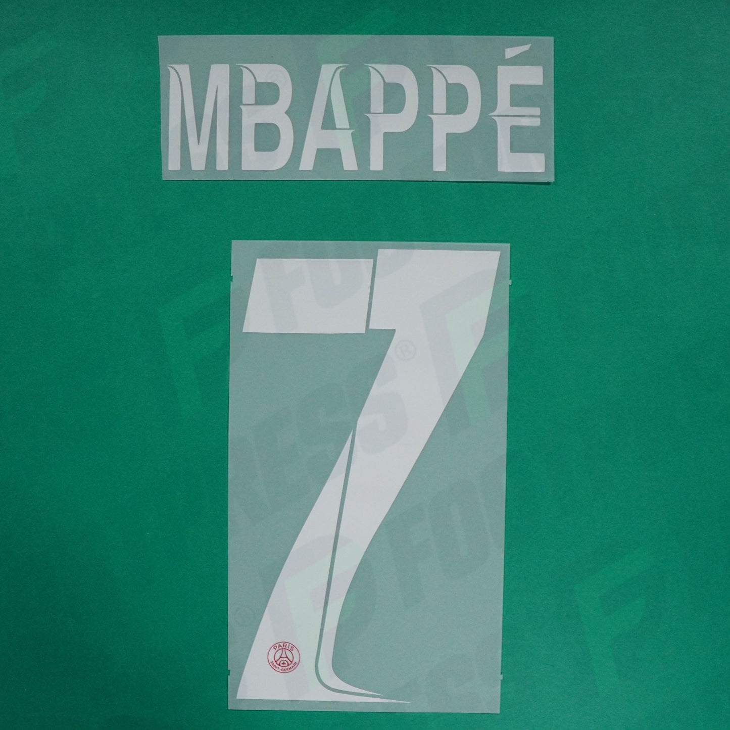 Flocage Officiel - Paris Saint-Germain, Mbappé, 2023/2024, Home LDC, Blanc/Rouge