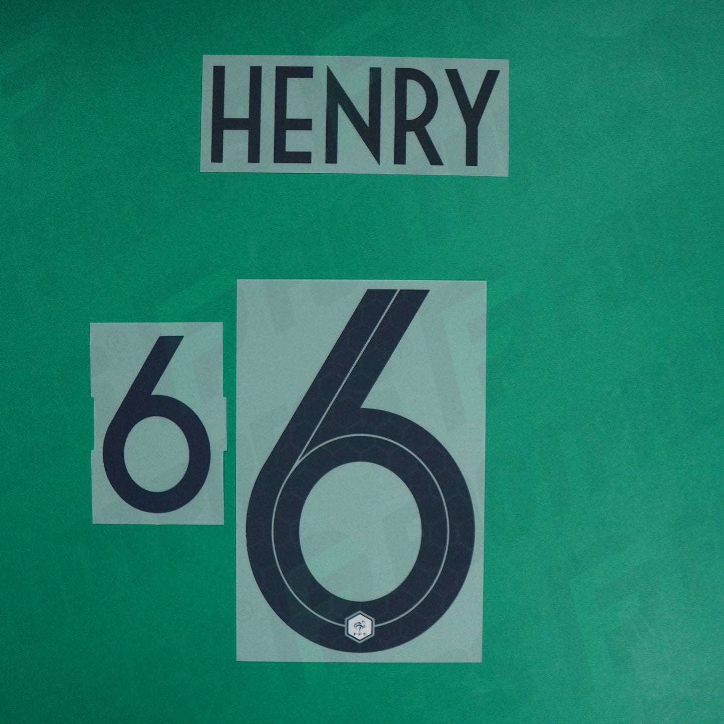 Flocage Officiel - France Féminine, Henry, 2019, Away, Bleu