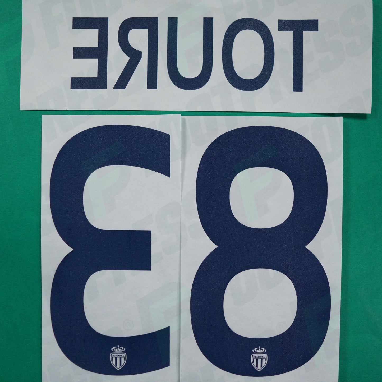 Flocage Officiel - AS Monaco, Almamy Touré, 2016/2017 2017/2018, Away Europe, Bleu foncé