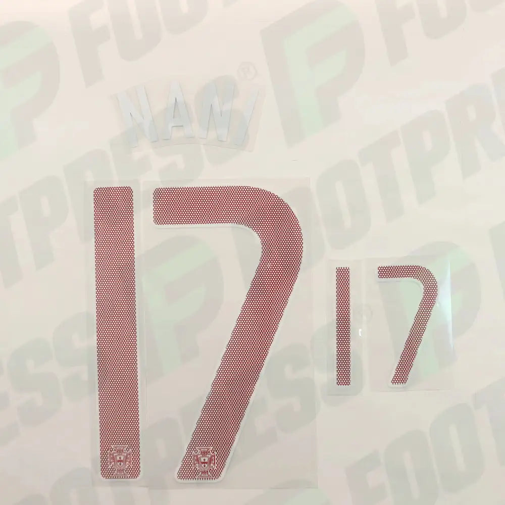 Flocado Oficial - Portugal, Nani, Eurocopa 2012, Local, Rojo,