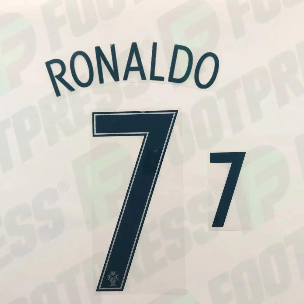 Flocado Oficial - Portugal, Ronaldo, Eurocopa 2016, Visitante, Verde