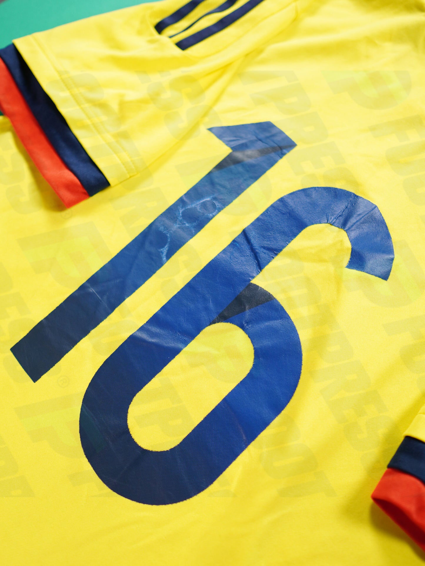 Maillot Officiel - Colombie, 2015, Home, Stock Pro, 6 (Environ S)