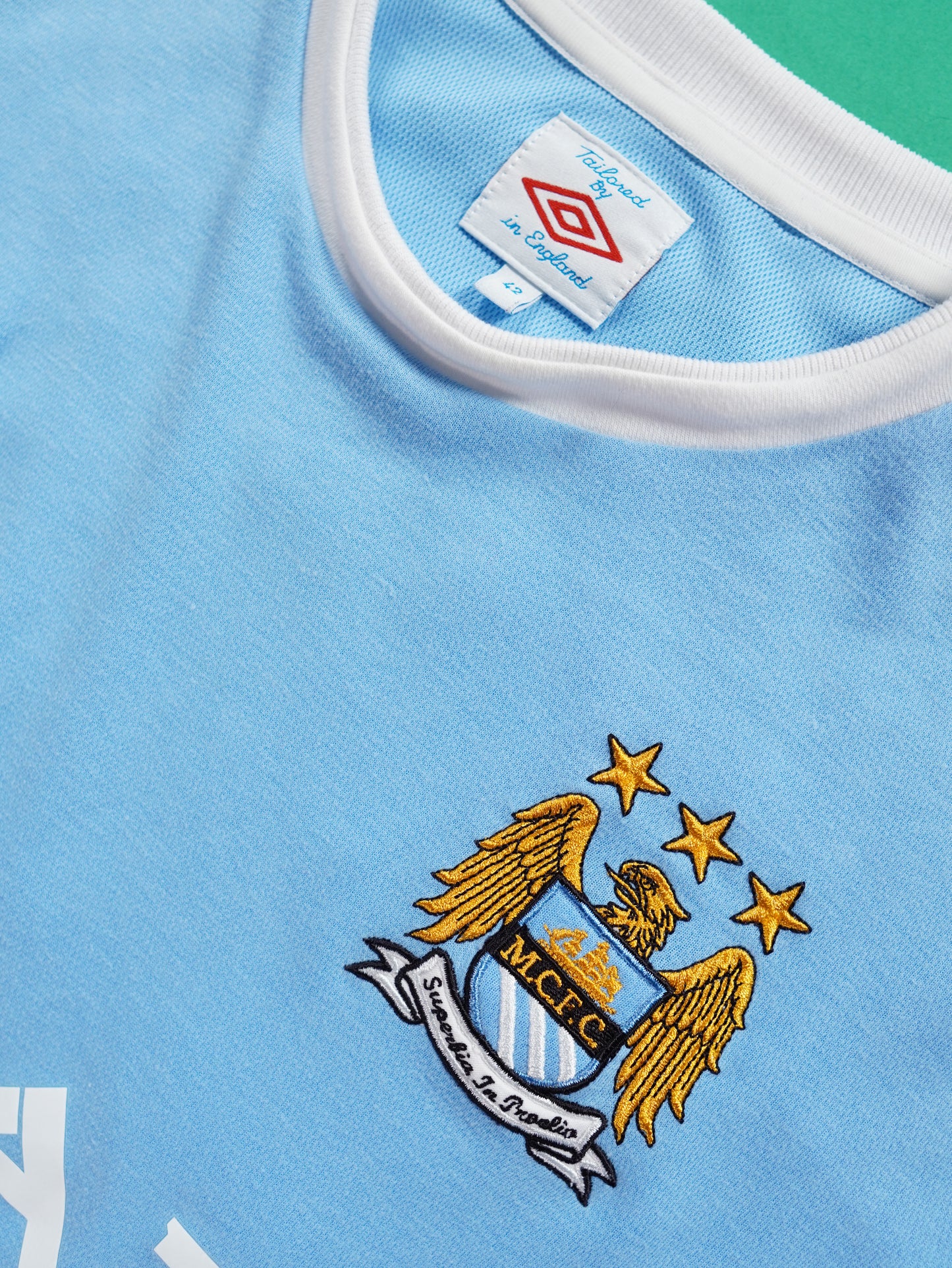 Maillot Officiel -  Manchester City, 2009/2010, Home, Stock Pro, Barry, (42)