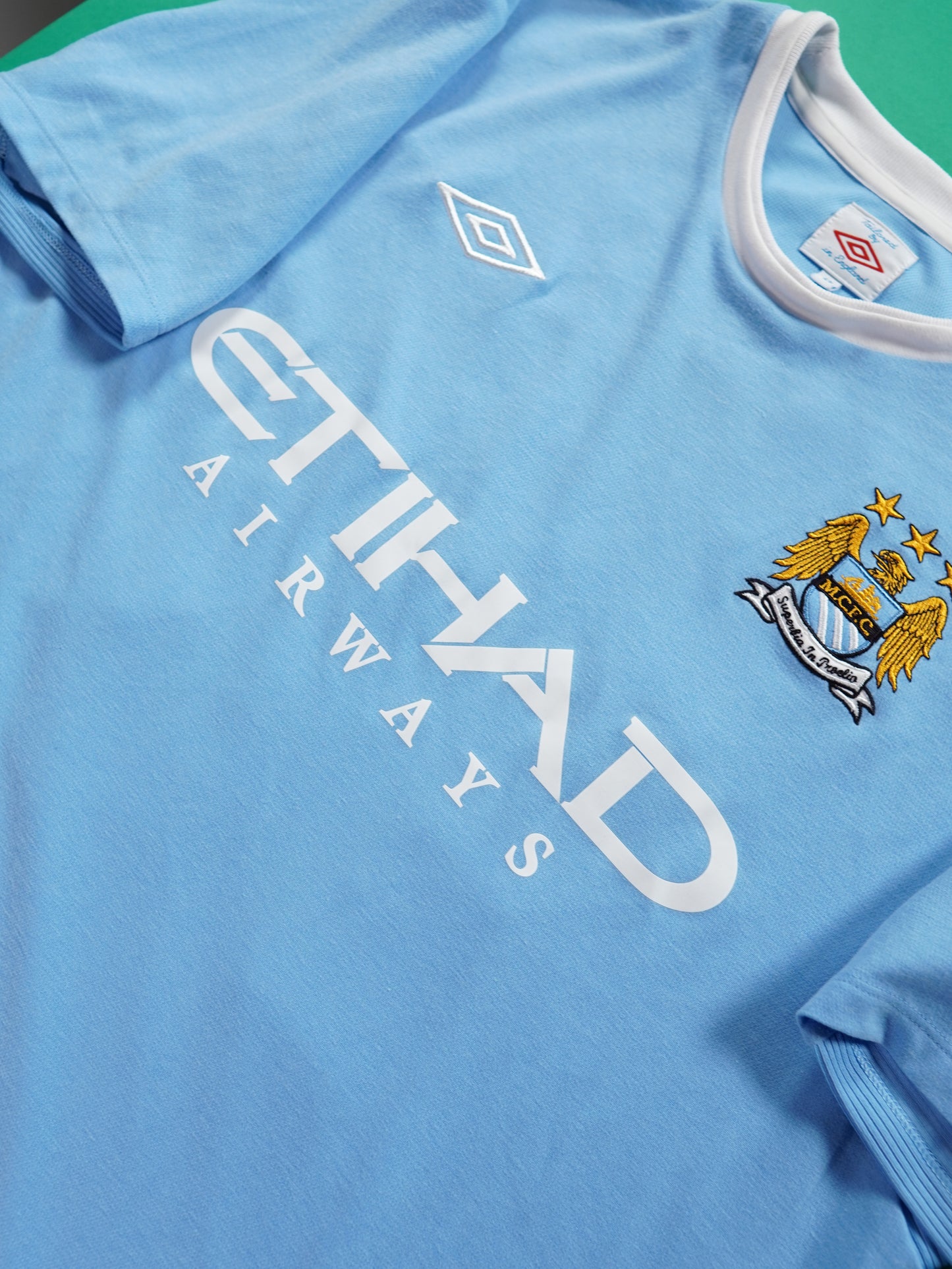 Maillot Officiel -  Manchester City, 2009/2010, Home, Stock Pro, Barry, (42)