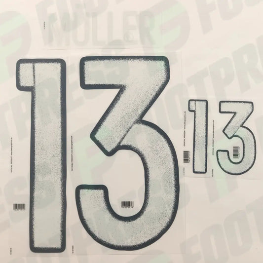 Official Nameset - Germany, Muller, Euro 2016, Away, White