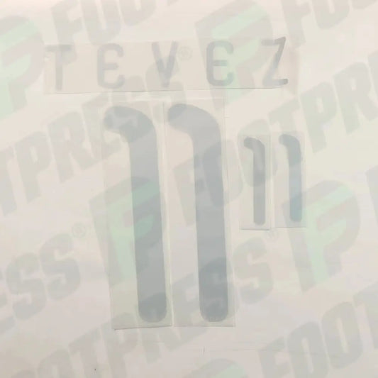 Flocado Oficial - Argentina, Tevez, WC 2010, Visitante, Gris,