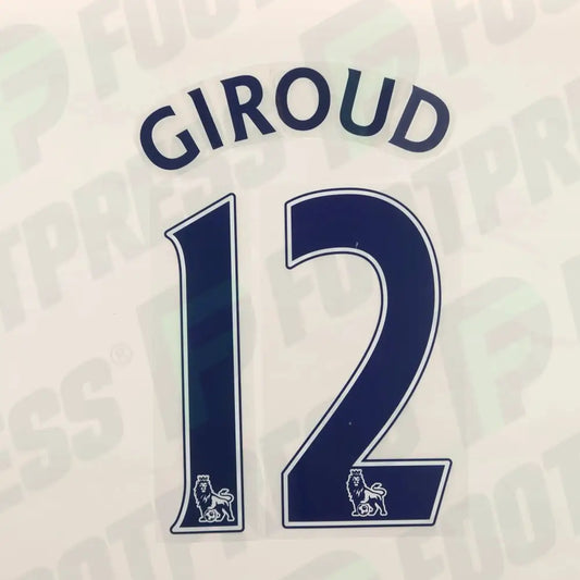 Flocado Oficial - Arsenal, Giroud, 2013/2014, Segunda, Azul