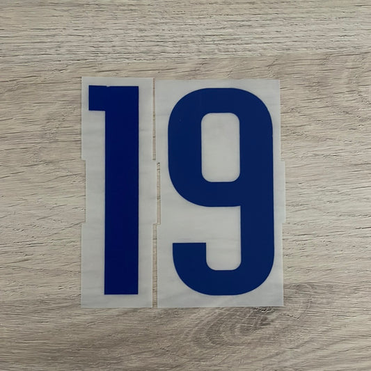 Flocage Officiel - France, Petit Chiffre 19, 2020, Away, Bleu