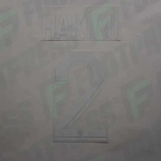 Flocado Oficial - Paris Saint-Germain, Hakimi, 2022/2023, Local Ligue 1, Blanco (PSG)
