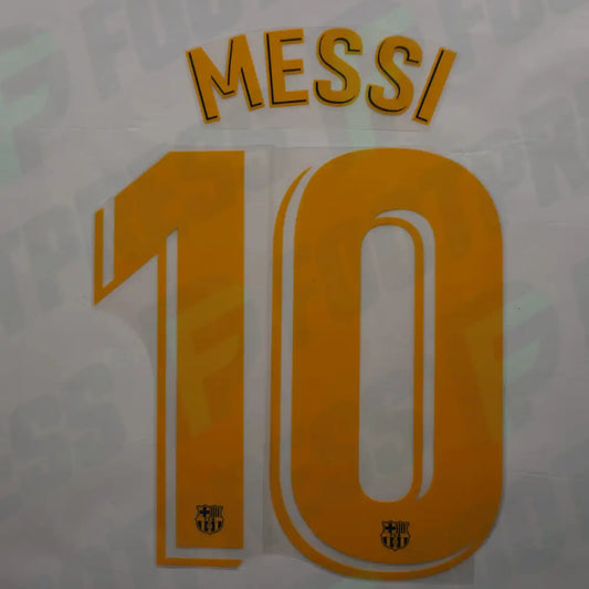 Flocado Oficial - FC Barcelona, ​​​​Messi, 2020/2021, Liga Local, Amarillo