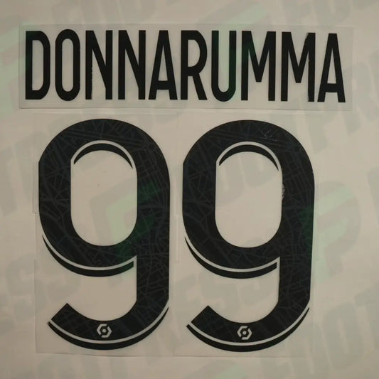 Flocado Oficial - Paris Saint-Germain, Donnarumma, 2022/2023, Visitante, Negro (PSG)
