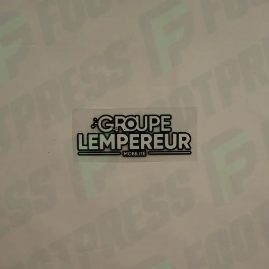 Flocado Oficial - RC Lens, Groupe Lemperor, (Grande), 2022/2023, Home, Blanco/Negro