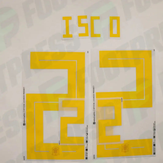 Flocado Oficial - España, Isco, 2018, Casa, Amarillo