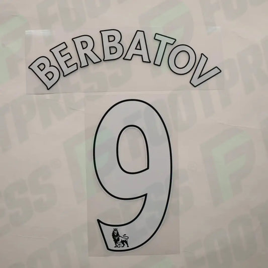Official Nameset - Manchester United, Berbatov, 2010/2014, Home, White