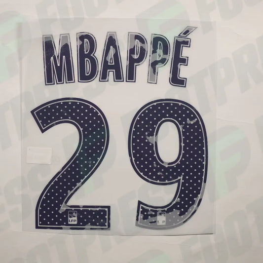 Flocado Oficial - Paris Saint-Germain, Mbappé, 2017/2018, Visitante, Azul