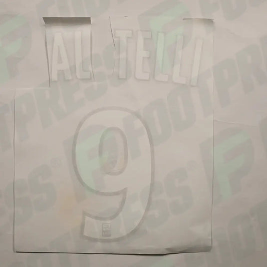 Official Flocking - Olympique de Marseille, Altelli + 9, 2018/2019, Away, White (OM)