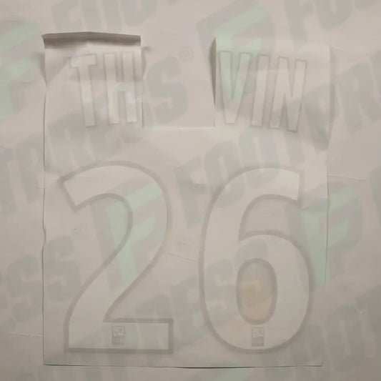 Flocado Oficial - Olympique de Marseille, Thvin + 26, 2018/2019, Visitante, Blanco (OM)