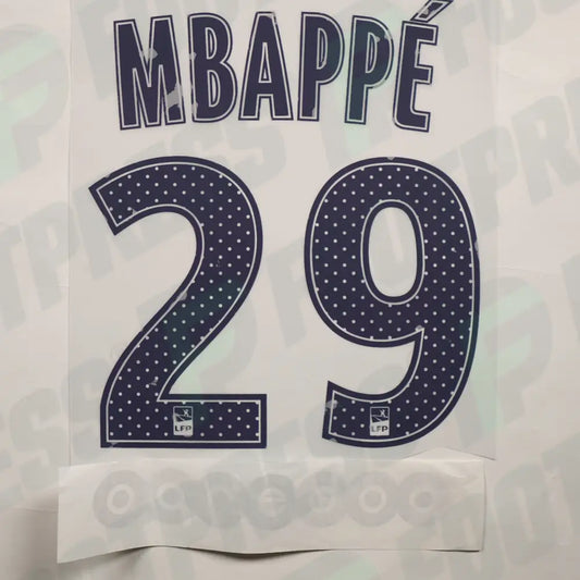 Flocado Oficial - Paris Saint-Germain, Mbappé, 2017/2018, Visitante, Azul