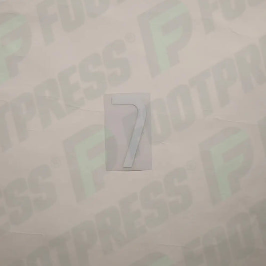 Flocado Oficial - Portugal, Pequeño Número 7, 2014, Local, Blanco