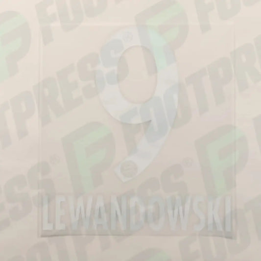 Flocado Oficial - Bayern Munich, Lewandowski, 2014/2015, Local, Blanco