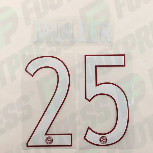Flocado Oficial - Bayern Munich, Muller, 2015/2016, Local, Blanco
