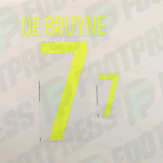 Flocado Oficial - Bélgica, De Bruyne, Eurocopa 2016, Local, Amarillo